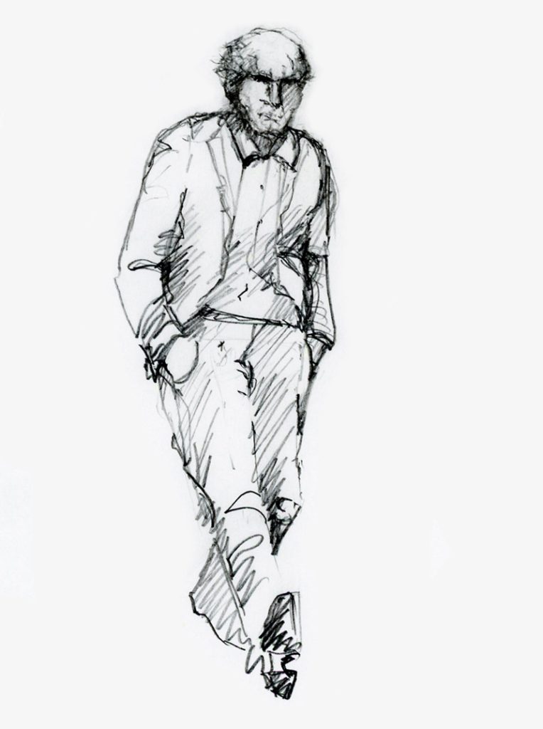 old man walking