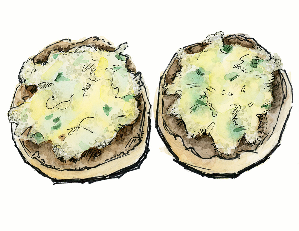 tofu egg salad on English muffin